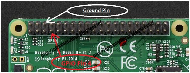 Connect eh jumper wire from Raspberry PI GPIO pin